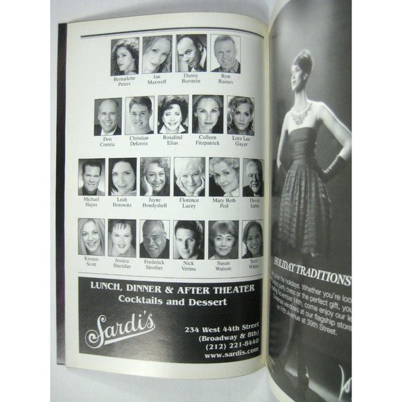 Follies Playbill November 2011 Bernadette Peters Jan Maxwell Ron Raines - Picture 5 of 7